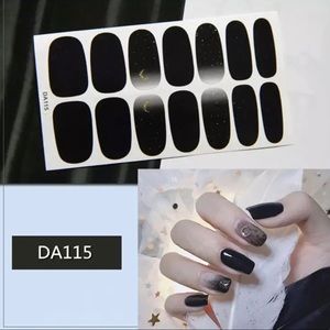 Glitter Moon Nail Strips manicure